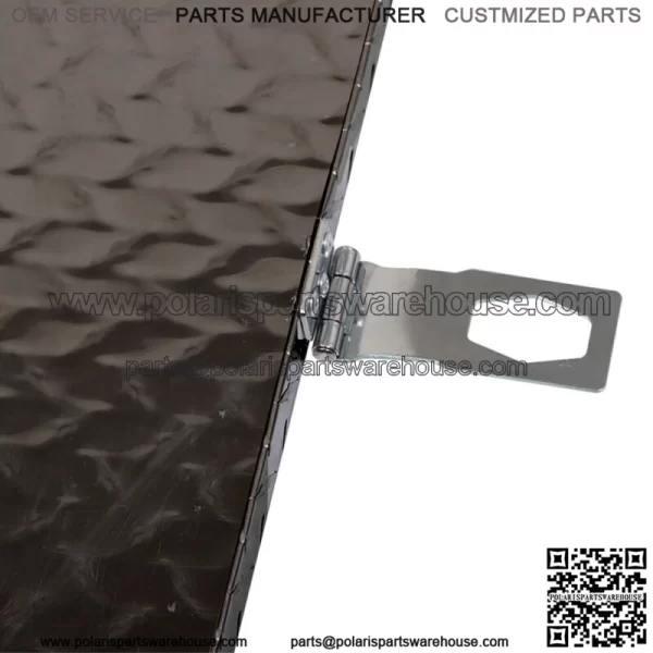 Black Aluminum Diamond Plate for Garage Pickup Traile Tool Box 20" x 12" x 9.5'' - Image 3