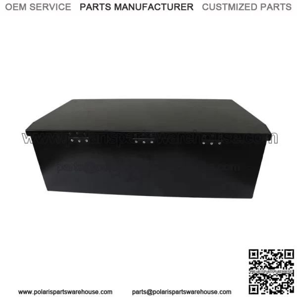 Trailer Tongue Box 2.31cu.ft Trailer Tool Box Black Steel 35 x 12.2 x 11.8 inch - Image 2