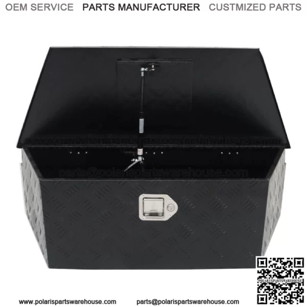 39" x 16.5" x 12" Aluminum Alloy Tool Box with single strut w/Lock & Keys - Image 2