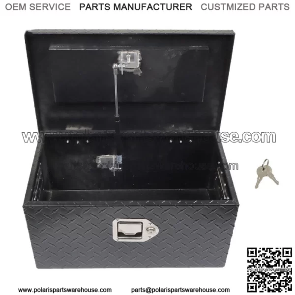 Black 20Inch Aluminum Diamond Plate Tool box  For Truck,Trailer, or RV