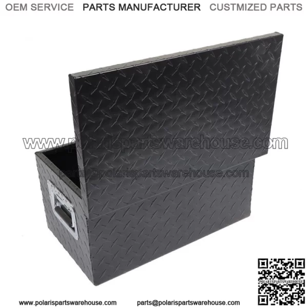 Black 20Inch Aluminum Diamond Plate Tool box  For Truck,Trailer, or RV - Image 2
