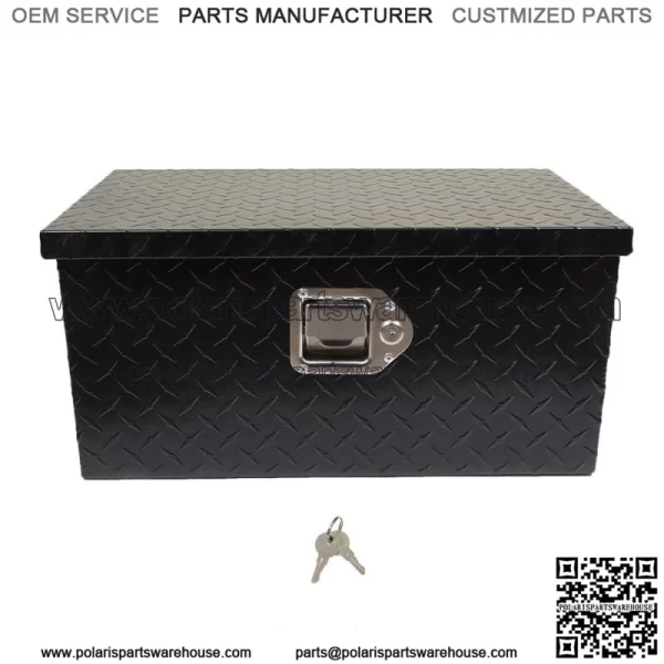 Black 20Inch Aluminum Diamond Plate Tool box  For Truck,Trailer, or RV - Image 4