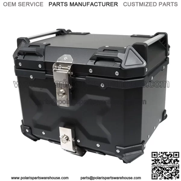 45L Motorcycle Luggage Waterproof Tail Box Scooter Trunk Storage Top Case Balck - Image 3