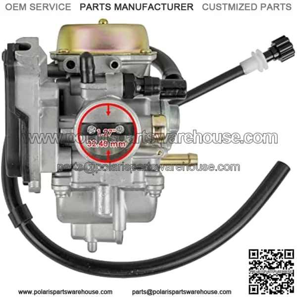 Carburetor Compatible with Suzuki LT-F400 LTF400 LTF400F Eiger 400 4x4 2x4 Manual 2002-2007 - Image 2