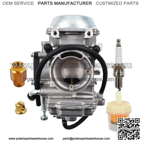 New Carburetor Carb For Suzuki Quad Master QuadMaster 500 LTA500F 4x4 2000-2001 - Image 2