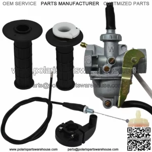 New Carburetor & Throttle Handle Grip Bar For Honda XR50R CRF50F Z50 Z50R (7/8")