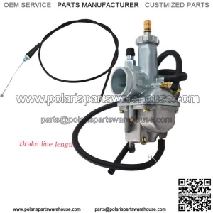 For Kawasaki Bayou 220 250 KLF220 KLF250A Carburetor & Throttle Cable