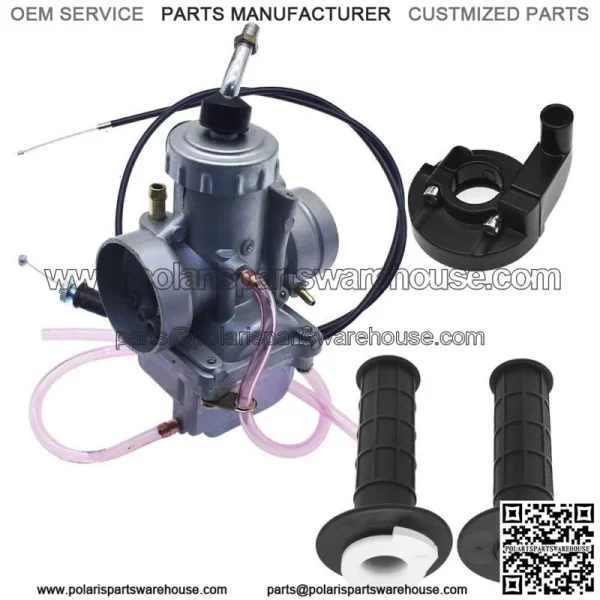 Carburetor & Handle Grip Casting & Throttle Cable For YAMAHA YZ80 YZ85 - Image 2