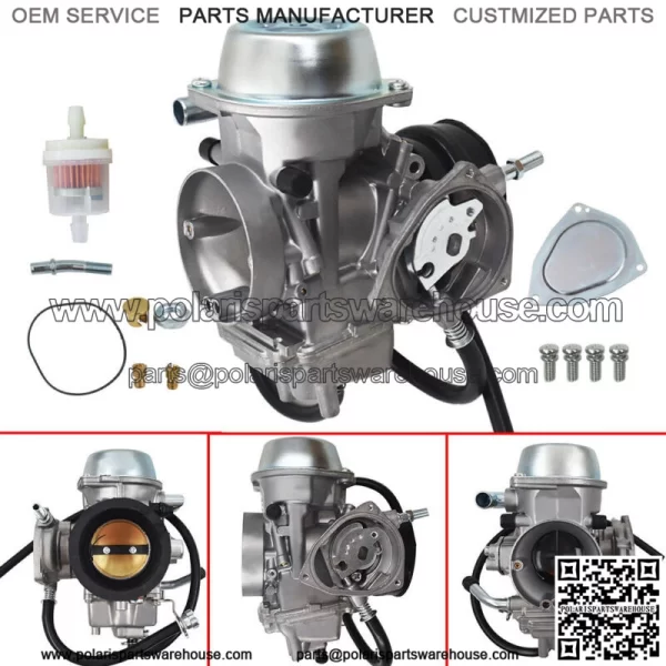 New Carburetor & Intake Manifold Boot For Yamaha Grizzly 600 660 YFM600 YFM660 - Image 2