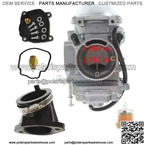 Carburetor & Intake Manifold Boot for Polaris Sportsman 400 HO 4X4 2011 - Image 2