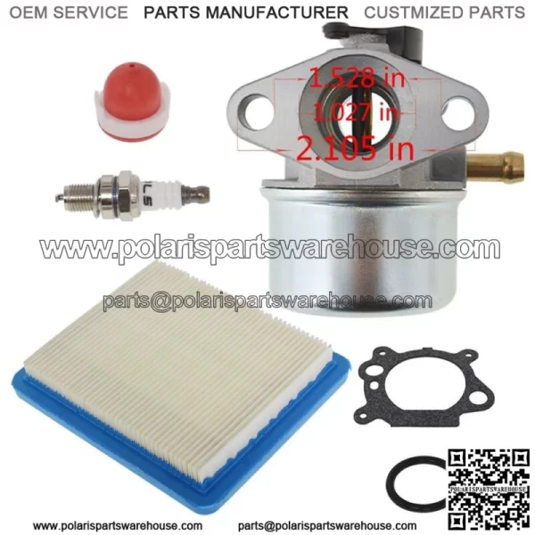 799868 Carburetor W/Gasket Air Filter For 497586 499059 498170 498254 497347 - Image 3