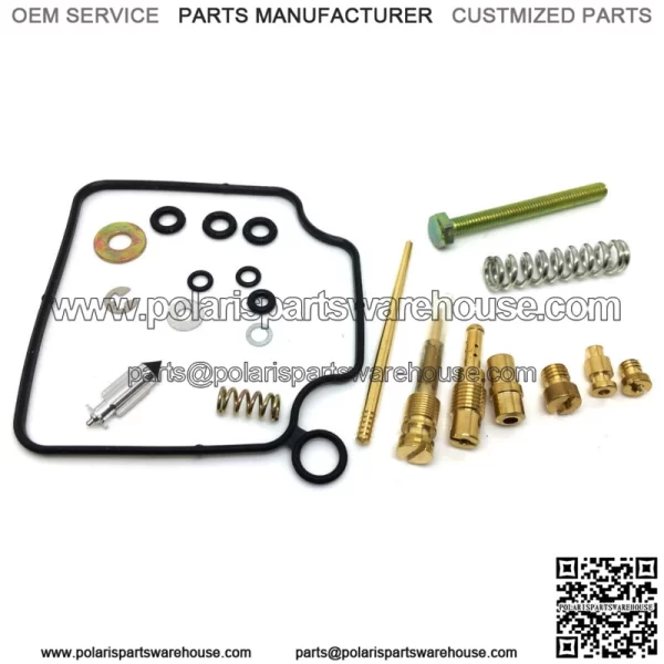 New Carburetor Carb Rebuild Kit Repair for Honda TRX300FW Fourtrax 4wd 1993-2000 For: Honda FourTrax Foreman 400 - Image 2