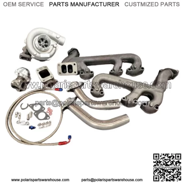 4.3L Turbo Kit Hot Parts T3 Cast 4.3 FOR Chevy GMC Turbocharger V6 Wastegate Oil (For: More than one vehicle)