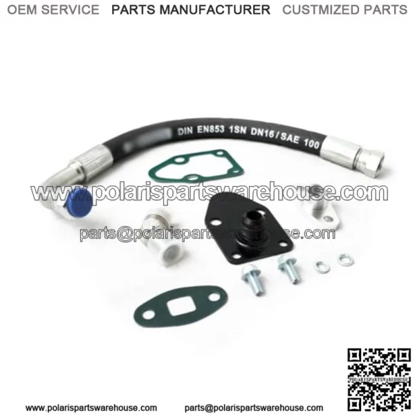 Rudy's Upgraded Heavy Duty Turbo Drain Kit For 92-00 Chevy GMC 6.5L Turbo Diesel