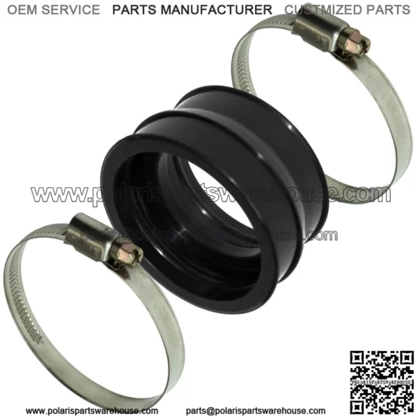 Rubber Carburetor Boot Flange W/Clamps for Can-Am Bombardier Ds 650 2000-2007