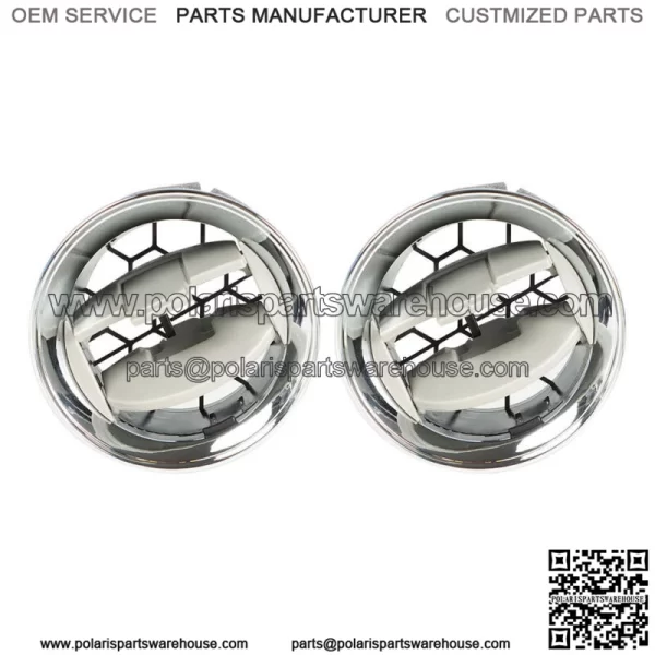 2 Pcs Air Vent Louvre AC Heater Interior For Ford F150 09-14 Dash Chrome Louvers - Image 5