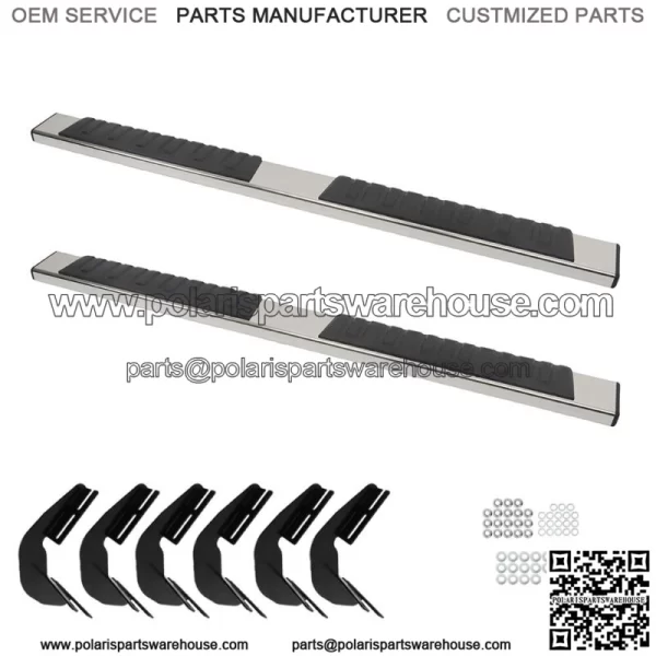 Running Boards For 2019-2022 Dodge Ram 1500 Quad Cab Steel 6" Nerf Bar Side Step - Image 2