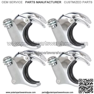 4PCS Windshield Windsreen Clamps 49mm For Dyna FXDF FXDB Super Wide Glide