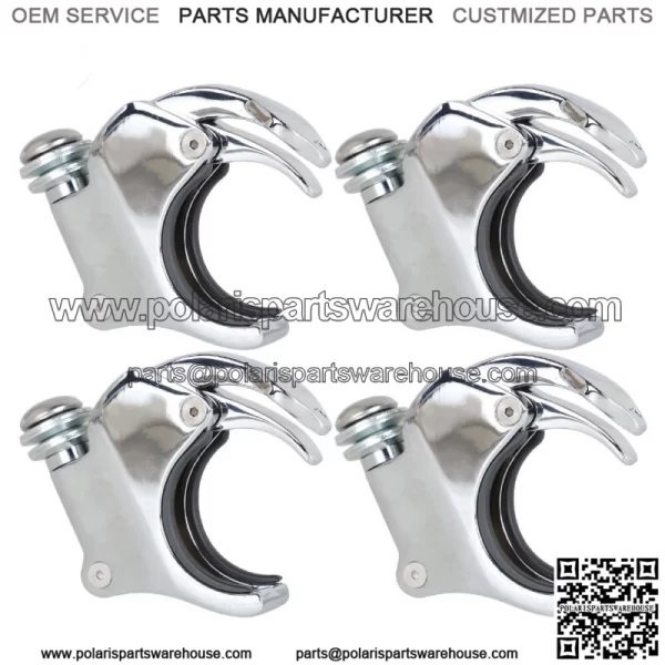 4PCS Windshield Windsreen Clamps 49mm For Dyna FXDF FXDB Super Wide Glide