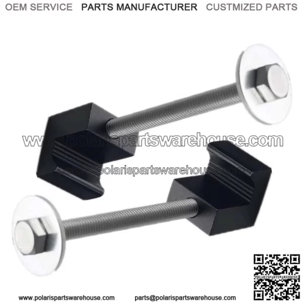 J-type fixing clip 2 pieces # black