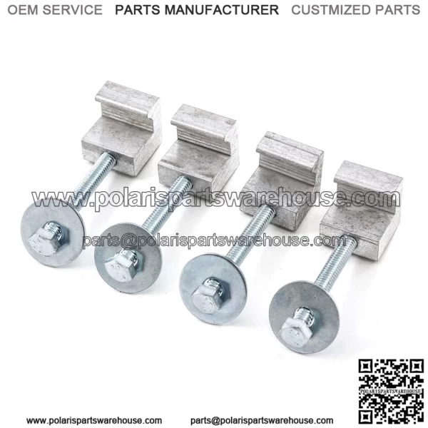 J-type fixing clip 4 pieces #silver - Image 2