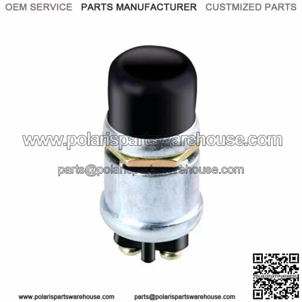 Golf Cart 12V Horn Switch Button w/ Cover Floor Mount For Club Car, EZGO, Yamaha