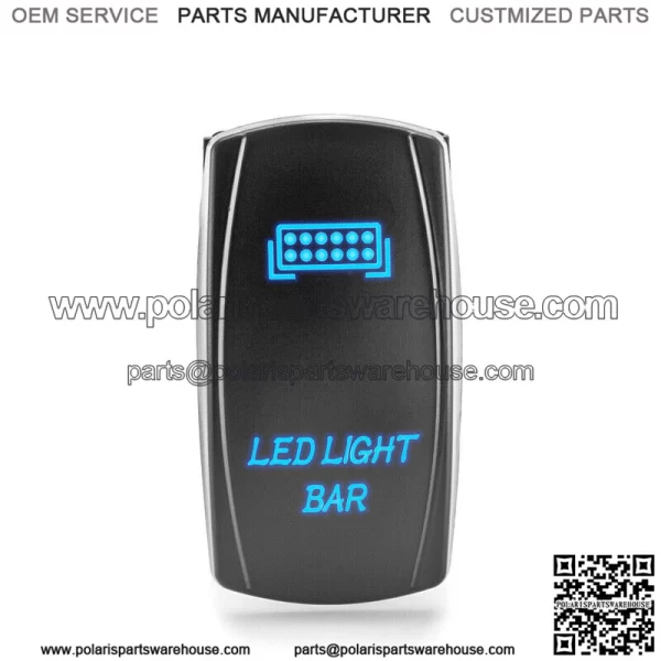 2pcs Rocker Switch LED Light Bar + USB Power Charger 5 Pin For Car ATV UTV For: More than one vehicle - Image 3
