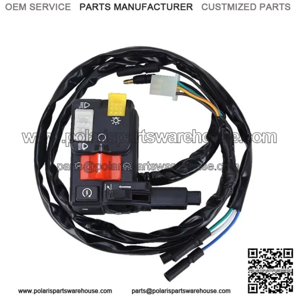 Left Handlebar Kill Switch for Honda FourTrax 300 TRX300 FW 2x4 4x4 1996-00 ATV  For: Honda - Image 4