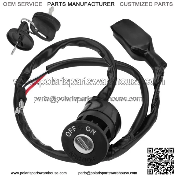 Ignition Key Switch for Honda FourTrax 250 TRX250 1985 1986 1987 35100-HA8-682 For: Honda - Image 2