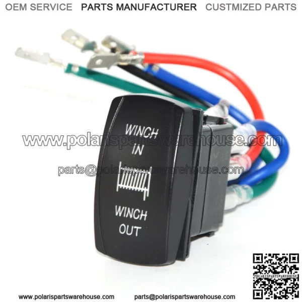 7 Pin Reset Circuit Rocker Toggle Switch Winch In/Out FIt Polaris Can-am UTV (Fits: Yamaha Rhino 660)