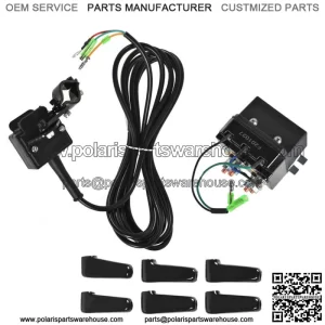 ATV 12V 250A Starter Solenoid Relay Contactor & Winch Rocker Thumb Switch Kit