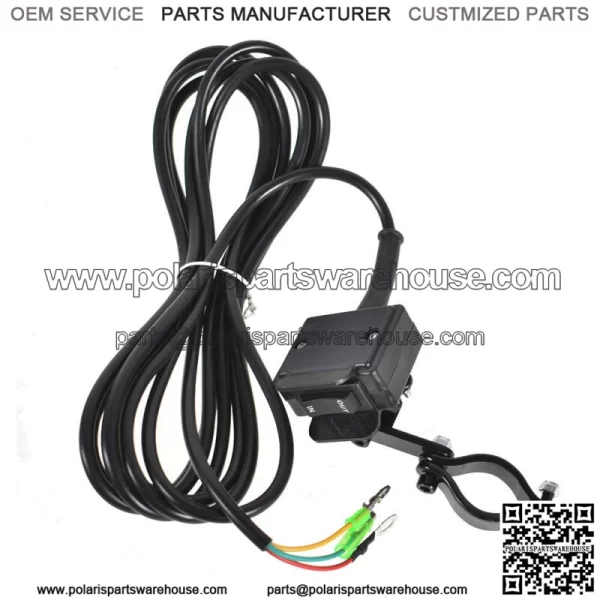 ATV 12V 250A Starter Solenoid Relay Contactor & Winch Rocker Thumb Switch Kit - Image 5