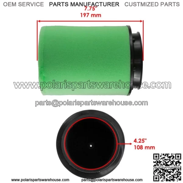 Air Filter Cleaner Element For Honda TRX450ER Electric Start 2012-2014 (For: Honda) - Image 2