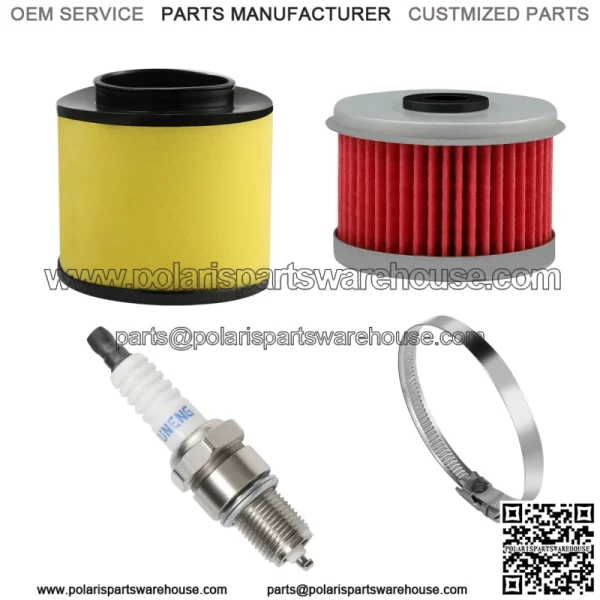 Air Oil Filter Spark Plug Tune Up Kits For Honda FourTrax 300 TRX300 1988-2000 For: Honda - Image 2