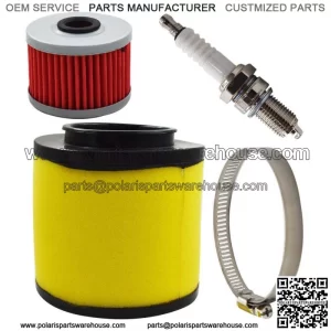 For 1988-2000 Honda FourTrax 300 TRX300 Air Oil Filter Spark Plug Tune Up Kit For: Honda