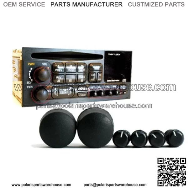 Truck SUV Delco Radio Knobs Kit Sets AM FM CD CS Pieces Fits 1995-2005 Chevy GM (For: More than one vehicle)