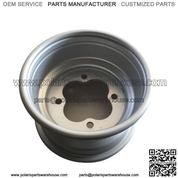 10" Front Wheel 4x144 Hole Size Model: 144SSilver Anodized