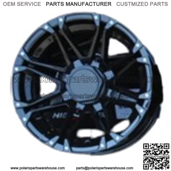 POLARIS SPORTSMAN 450 14" HL3 BLK ALUMINUM ATV / UTV  WHEELS COMPLETE SET4 POL For: Polaris