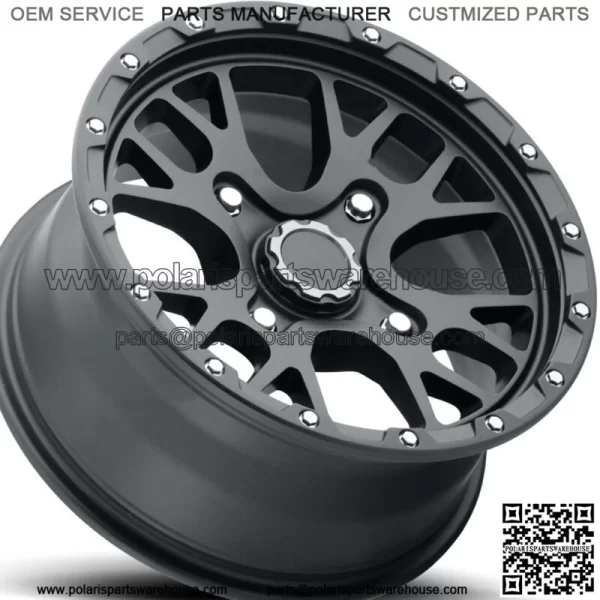 Vision Rocker Aluminum ATV UTV RTV RIM WHEEL 15x7 4/156 4+3 Satin Black For: Polaris