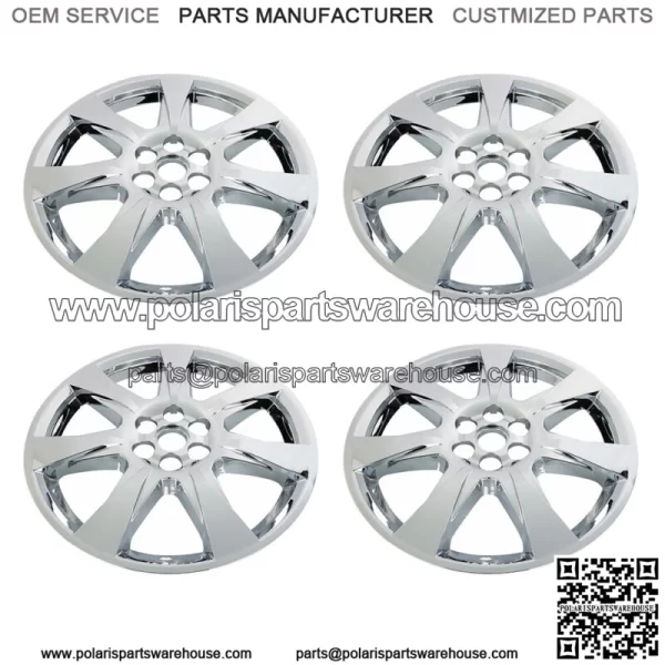 4X Chrome 20" Hubcaps For Cadillac SRX 2010-2013 Wheel Cover Hub Caps Rim Cover - Image 2