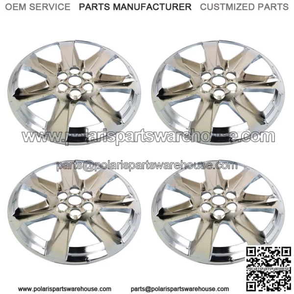 4X Chrome 20" Hubcaps For Cadillac SRX 2010-2013 Wheel Cover Hub Caps Rim Cover - Image 3
