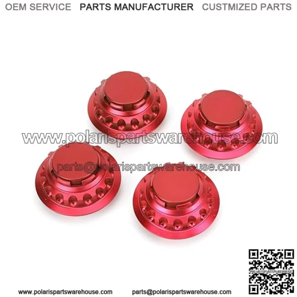 Porsche wheel center cover #red