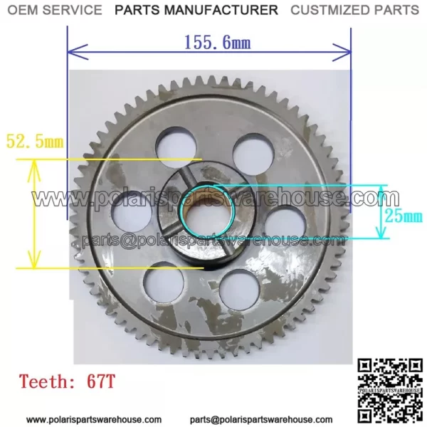 NEW Yamaha Grizzly 400 07~08 Grizzly 450 07~12 one-way Starter Clutch Gear - Image 4