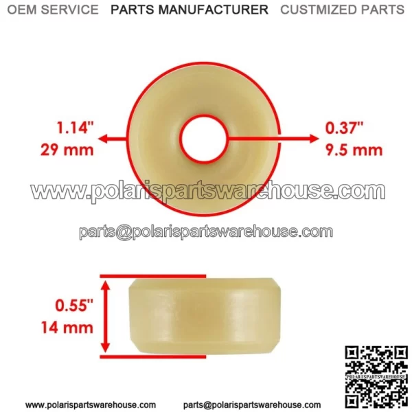 2 Secondary Clutch Roller Fits Polaris Scrambler 850 2017 2018 2019-2021 3514929 For: Polaris Sportsman 570 - Image 2