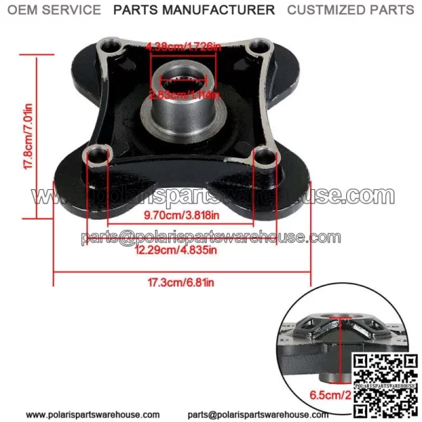 Front or Rear Wheel Hub for Polaris RZR XP 1000 EPS 2014 2015 2016 2017