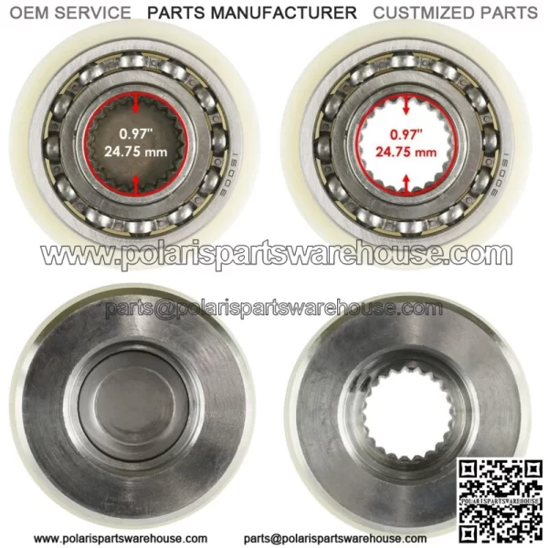 Front Differential Output Hub Assembly for Polaris Ranger XP 900 2013-19 3236683 (For: Polaris) - Image 3