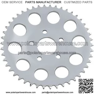 1210-0957 Chrome Rear Wheel Sprocket 46 tooth