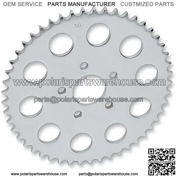 1210-0606 Chrome Rear Wheel Sprocket 51-Tooth