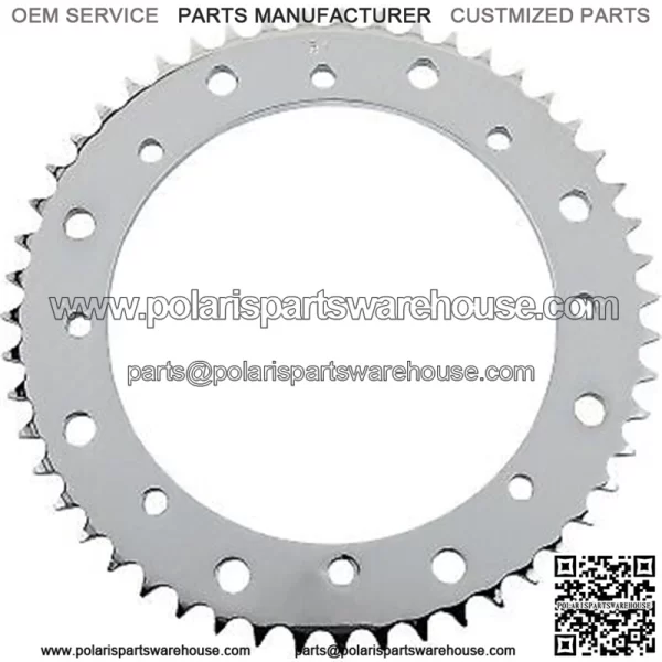 1210-2668 Chrome 51-Tooth Rear Sprocket
