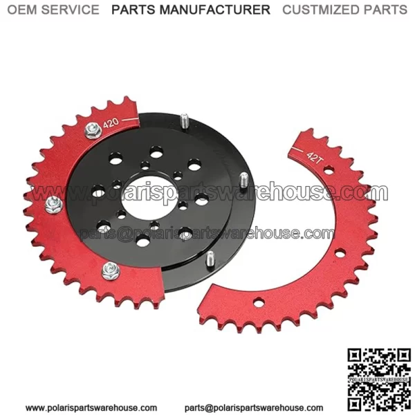 Universal Sprocket Hub Adapter 420 Chain 42 Tooth Rear Drive Wheel Aluminum for 212cc 196cc CT200U BT200X MB200 CT100U Motovox MBX10 Baja Doodlebug DB30 80cc 105cc Mini Bike Go Kart Racing - Image 3